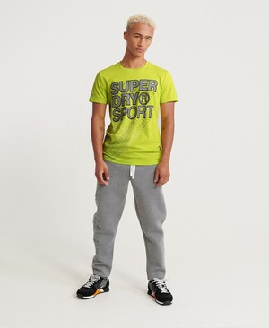 Superdry Core Gradient Graphic Férfi Pólók Világos Zöld | IYODR3908